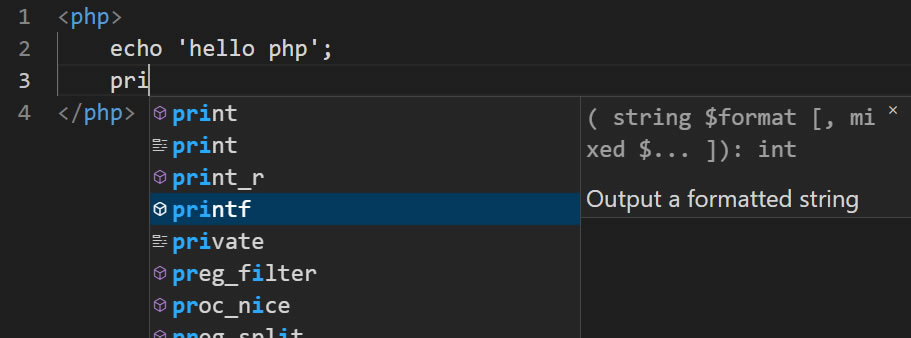 vscode php